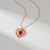 LUXURIOUS ROSE HEART PENDANT NECKLACE - Image 4