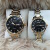 OLEVS LUXURY GOLDEN QUARTZ COUPLE WATERPROOF WRISTWATCH - Image 2