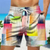 MEN'S DRAWSTRING STRIPE SWIM SHORT - Image 2