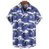 FASHION HAWAIIAN CRANE PRINTED SHIRT - Image 6