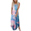 TIE-DYE BEACH LONG DRESS - Image 5