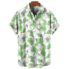FASHION HAWAIIAN CRANE PRINTED SHIRT