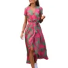 SUMMER FLORAL PRINT WOMEN LONG DRESSES - Image 3