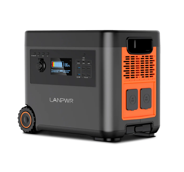 LANPWR 220v battery power station solar generators 2500W 2160Wh for camping RV - Image 3