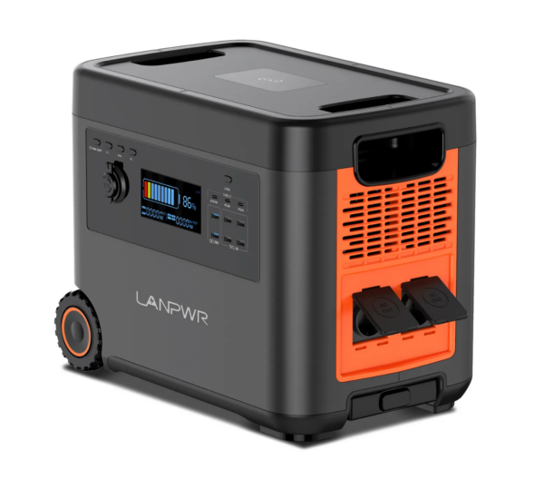 LANPWR 220v battery power station solar generators 2500W 2160Wh for camping RV - Image 2