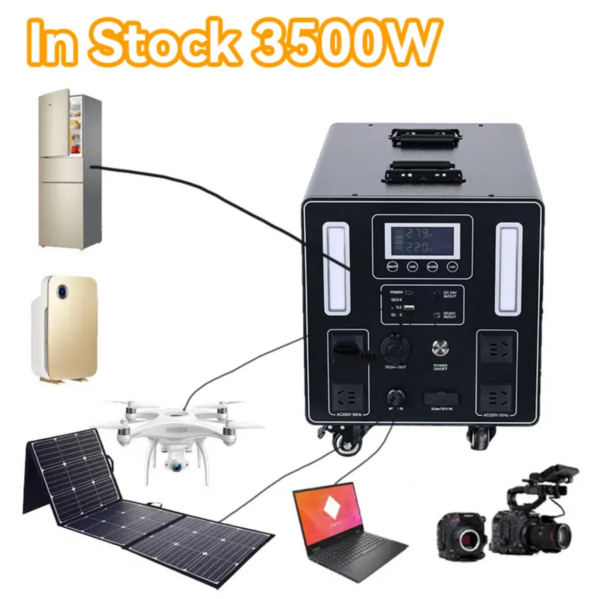 3500W Power Station 3 Kva Solar Battery Generator 5000w 220v Electric Generators - Image 2