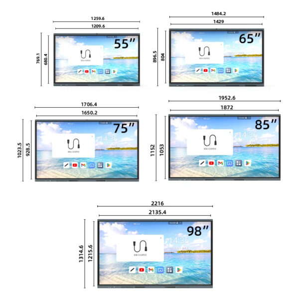 DUAL SYSTEM 4K FINGER TOUCH INTERACTIVE WHITEBOARD - Image 5