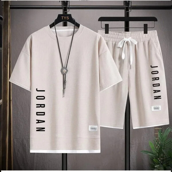 2025 Men's Summer Waffle Fashion Casual Set  - Image 5