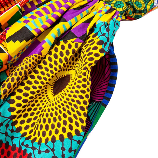 SHENBOLEN SLEEVELESS ANKARA PRINT WOMEN AFRICAN WAX DRESS - Image 3