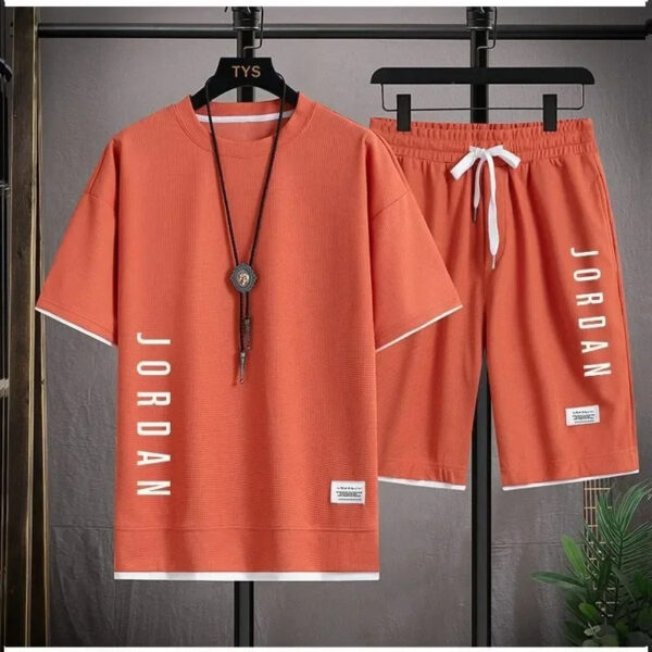 2025 Men's Summer Waffle Fashion Casual Set  - Image 6
