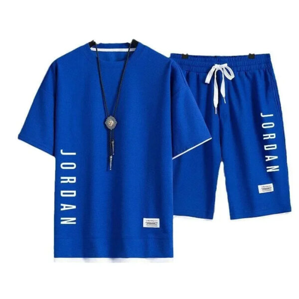 2025 Men's Summer Waffle Fashion Casual Set  - Image 3