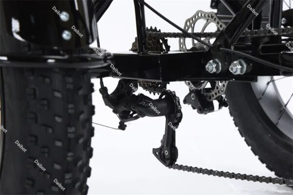 48V 18AH 7-SPEED TRANSMISSION POWERFUL 24 INCH ELECTRIC TRICYCLE - Image 9