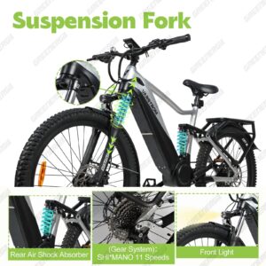 VARSTROM 750W 27.5 INCH ELECTRIC BICYCLE