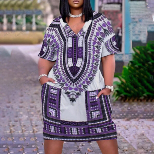 BOHEMIAN AFRICAN DASHIKI DRESSES  - Image 5