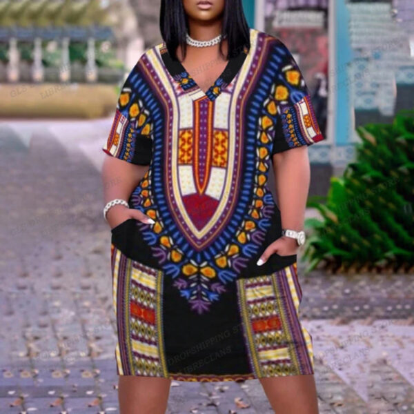 BOHEMIAN AFRICAN DASHIKI DRESSES  - Image 3