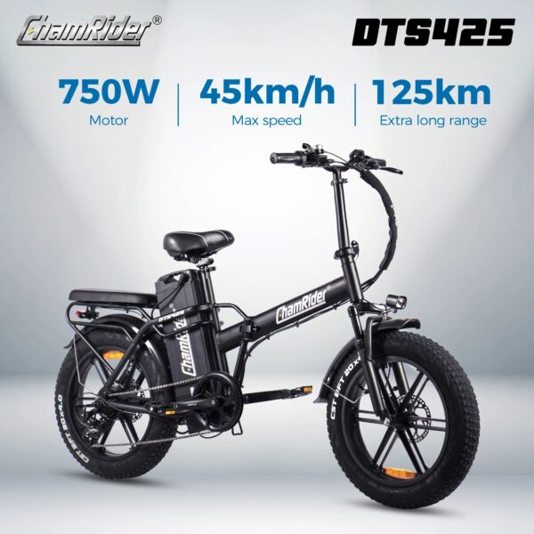 CHAMRIDER DTS425 48V25AH BATTERY 125KM RANGE 750W ELECTRIC BIKE