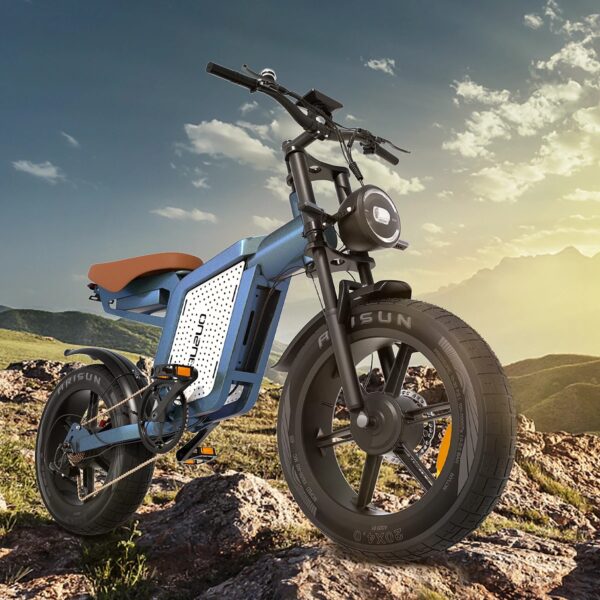1500W DUAL ENGINE 48V23AH 20 INCH FAT TIRE FULL SUSPENSION ELECTRIC BIKE - Image 3
