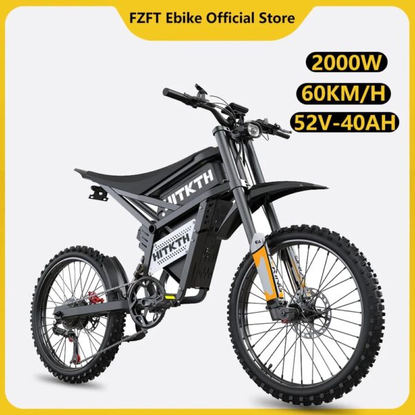 2900W, 25INCH TIRE, 52V40AH BATTERY SPEED 60KMH MOUNTAIN E-BIKES