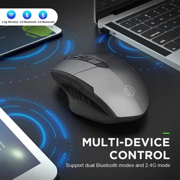 INPHIC A1 BLUETOOTH MOUSE RECHARGEABLE 2.4G WIRELESS MOUSE - Image 3