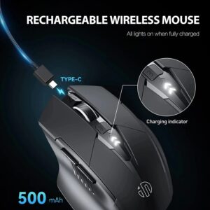 INPHIC A1 BLUETOOTH MOUSE RECHARGEABLE 2.4G WIRELESS MOUSE