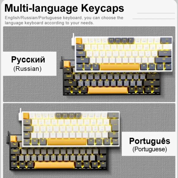 E-YOOSO Z11 USB MECHANICAL GAMING WIRED KEYBOARD - Image 3