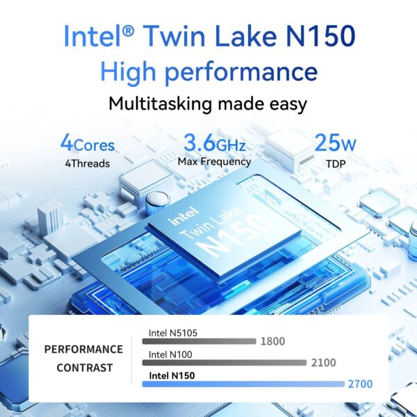 MOREFINE 15.6" IPS INTEL TWIN LAKE N150 PROCESSOR NOTEBOOK COMPUTER - Image 2