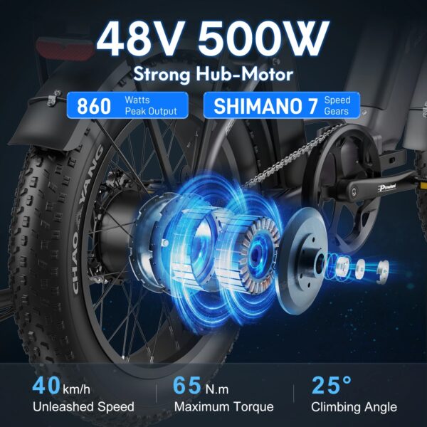 FAFREES FF20 POLAR FOLDING ELECTRIC BICYCLE - Image 2