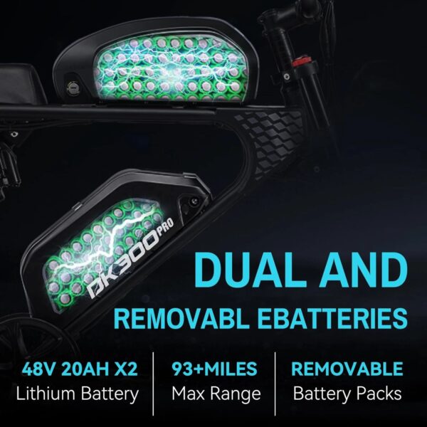 DK300MAX 2400W 48V 40AH REMOVABLE BATTERY MOUNTAIN EBIKE - Image 4