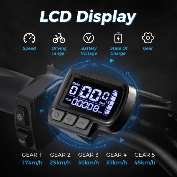 CHAMRIDER DTS425 48V25AH BATTERY 125KM RANGE 750W ELECTRIC BIKE - Image 2