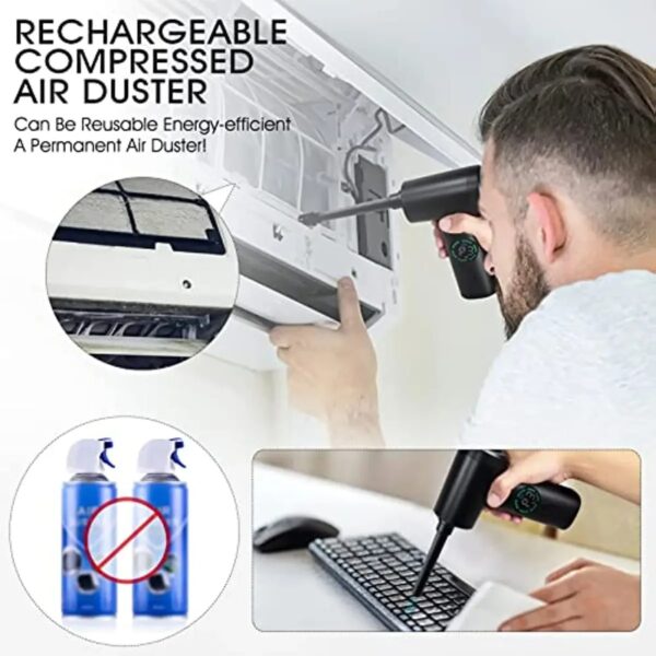 7500MAH PORTABLE COMPRESSED AIR DUSTER