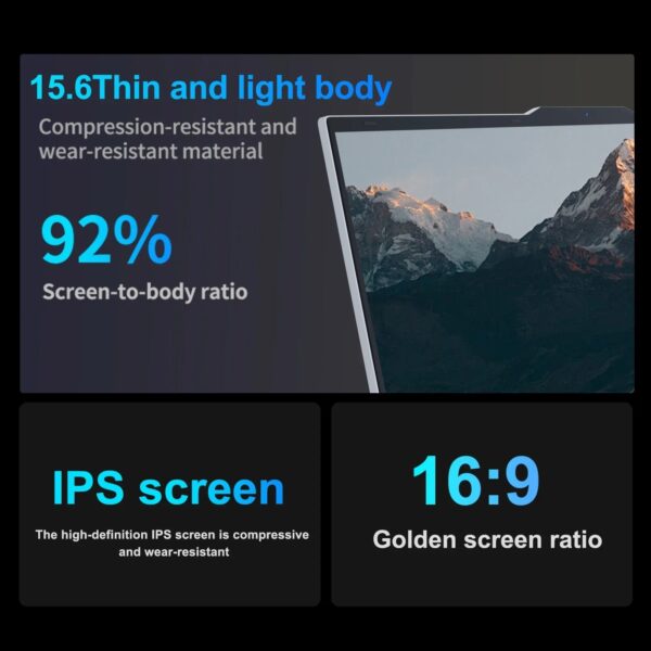 XIAORAN 15.6 INCH INTEL CORE I7 6500U WINDOWS 11 PRO LAPTOP COMPUTER - Image 2