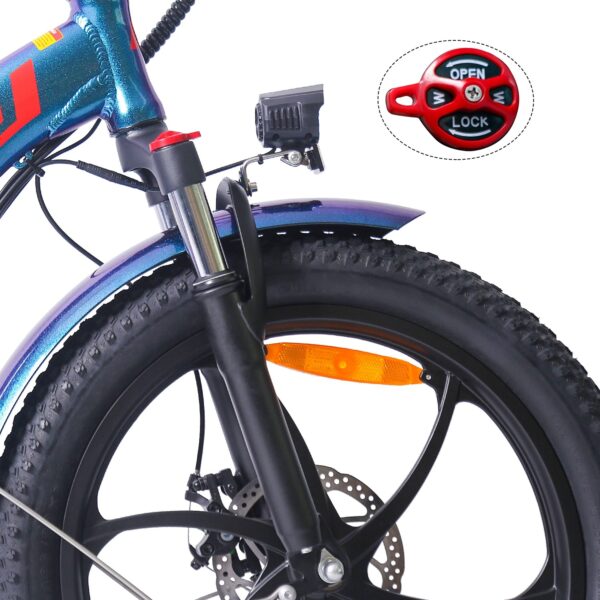 FAFREES F20 PRO FOLDING EBIKE WITH 36V 18AH REMOVABLE BATTERY - Image 4