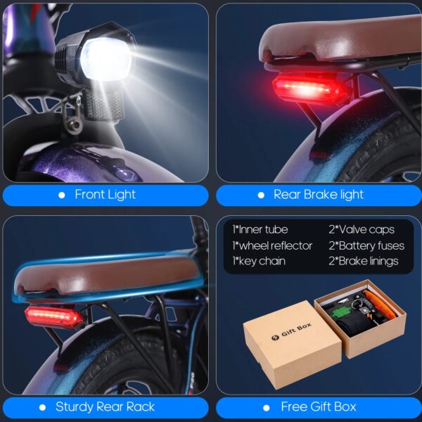 250W 36V18AH LITHIUM BATTERY 100KM 7SPEED FAT EBIKE - Image 3