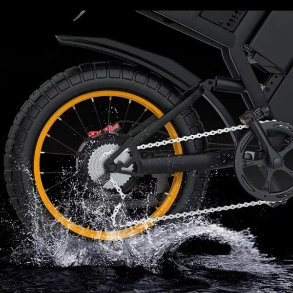 2000W DUAL MOTOR 48V40AH DUAL BATTERY OFF-ROAD 20.4.0 FAT TIRE ELECTRIC BIKE - Image 4