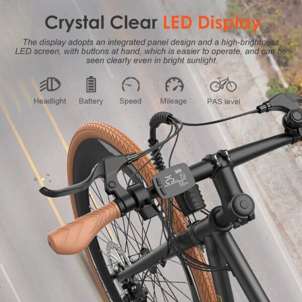 FAFREES 250W MOTOR 36V10AH LITHIUM BATTERY ADULT CITY ELECTRIC BIKE - Image 2